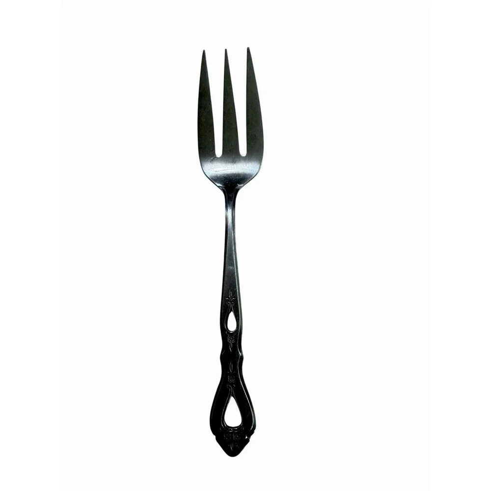 Stanley Roberts Autumn Ballad Stainless Cold Meat Serving Fork Korea 8 3/8”